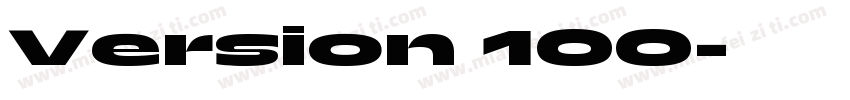 Version 100字体转换